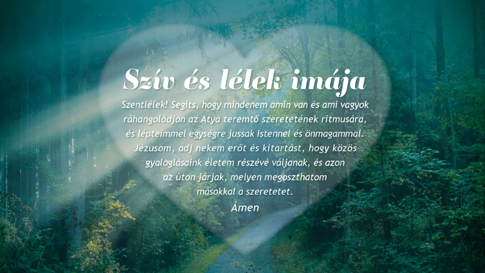 Molnár Renáta;  SZÍV ÉS LÉLEK IMÁJA