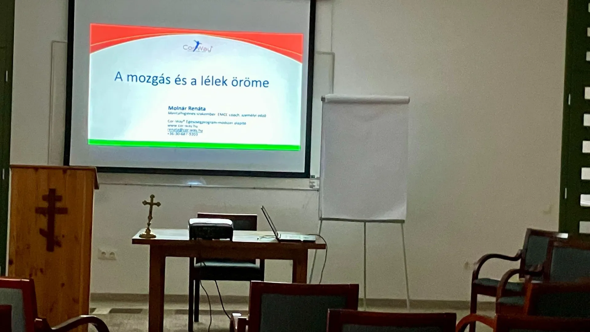 Máriapócs; Előadás a Cor-Way Egészségsportról